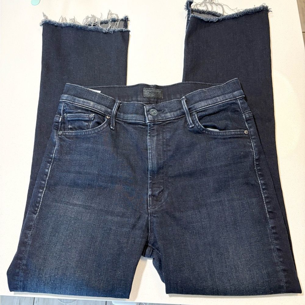 Mother Insider Crop two step fray jeans size 27